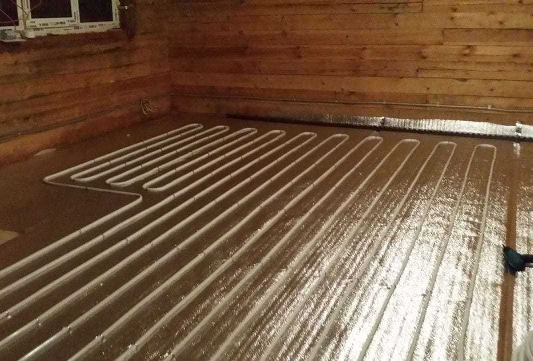 Водяной теплый пол в деревянном доме