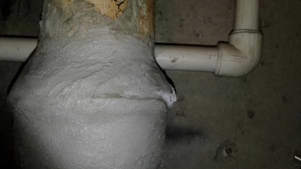 Цемент для заделки труб канализации