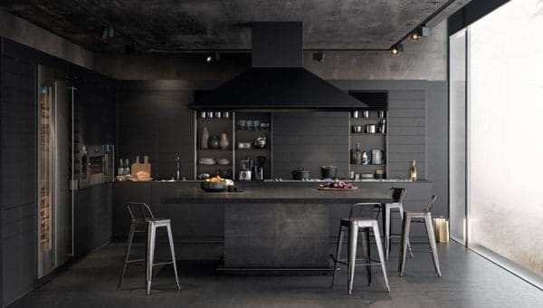Кухня черного цвета