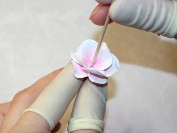 Цветок Сакуры из полимерной глины