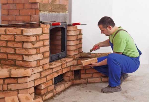 Термостойкий состав применяется при строительстве камина
