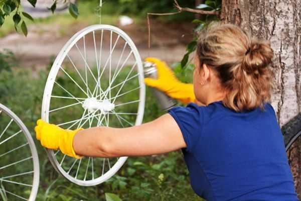 Перекраска велосипедных колес