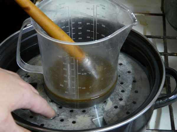 Приготовление состава на водяной бане